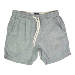 J.Crew Men's S Dock Short in Baird McNutt Irish Linen Pull-On Grey